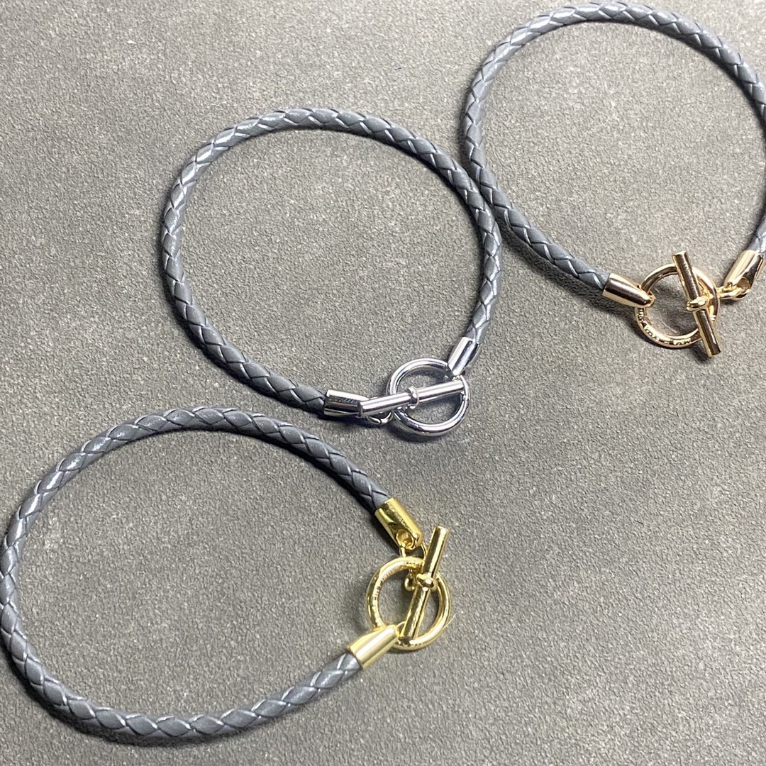 Pig Nose Leather Bracelet