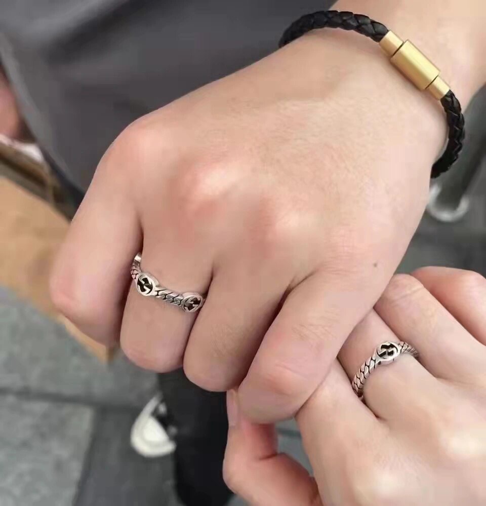 Interlocking G Thin Ring