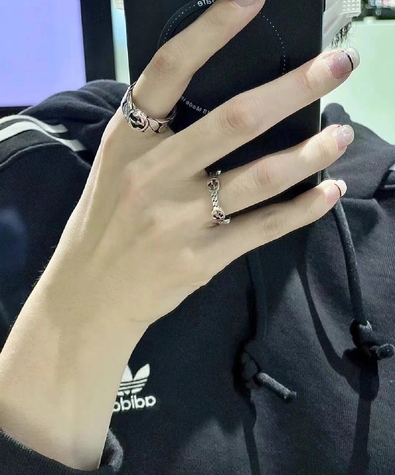 Interlocking G Thin Ring