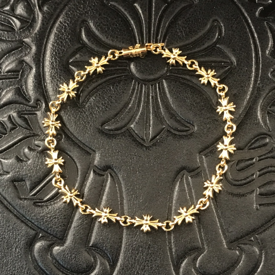 22K Cross Bracelet