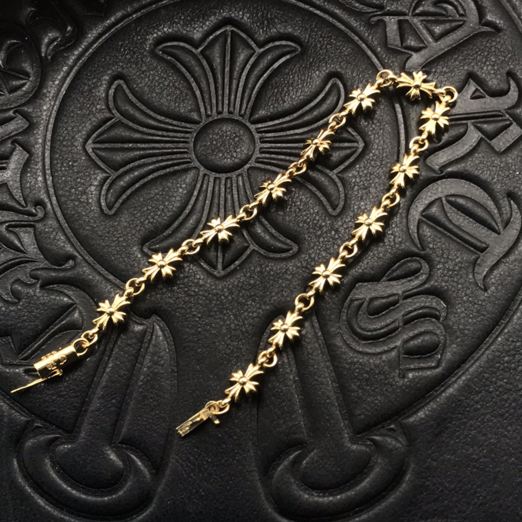 22K Cross Bracelet
