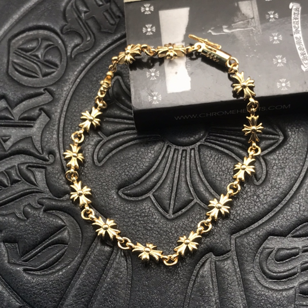 22K Cross Bracelet