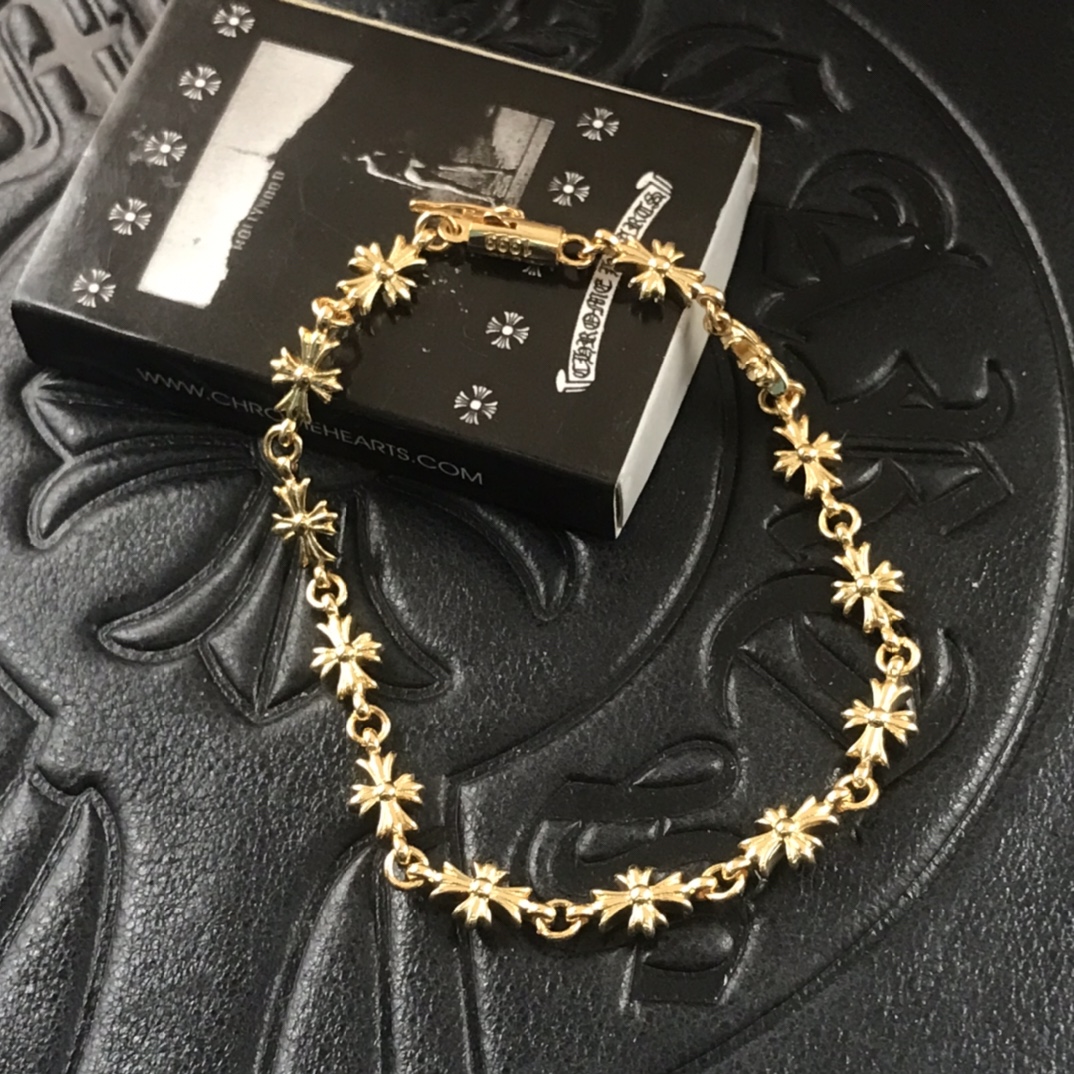 22K Cross Bracelet