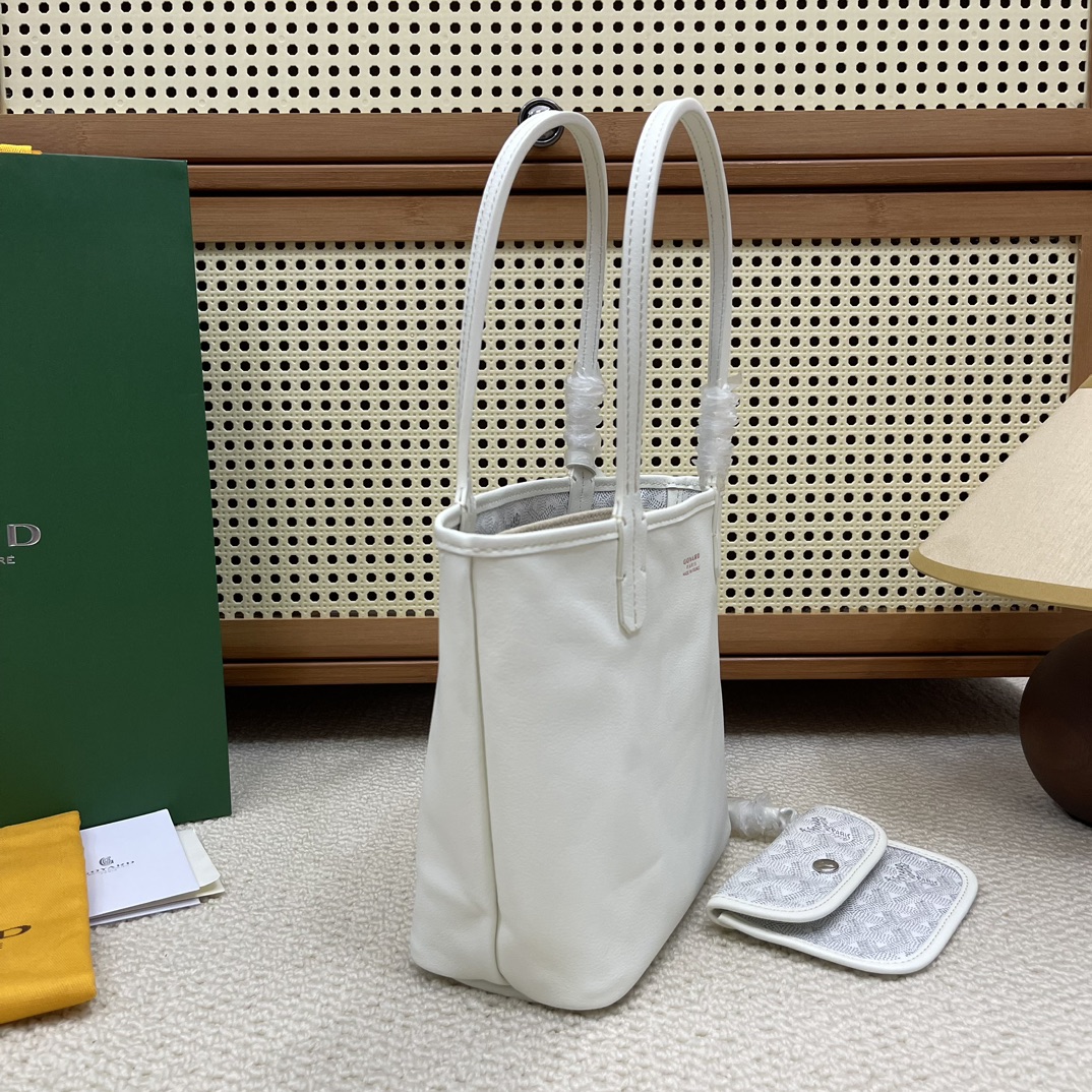 Double-sided Mini Shopping Bag White