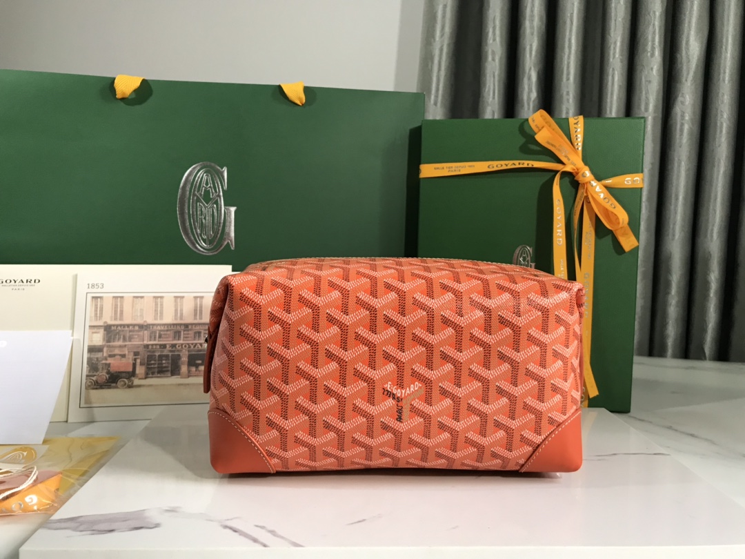 Goyard Cosmetic Bag Orange