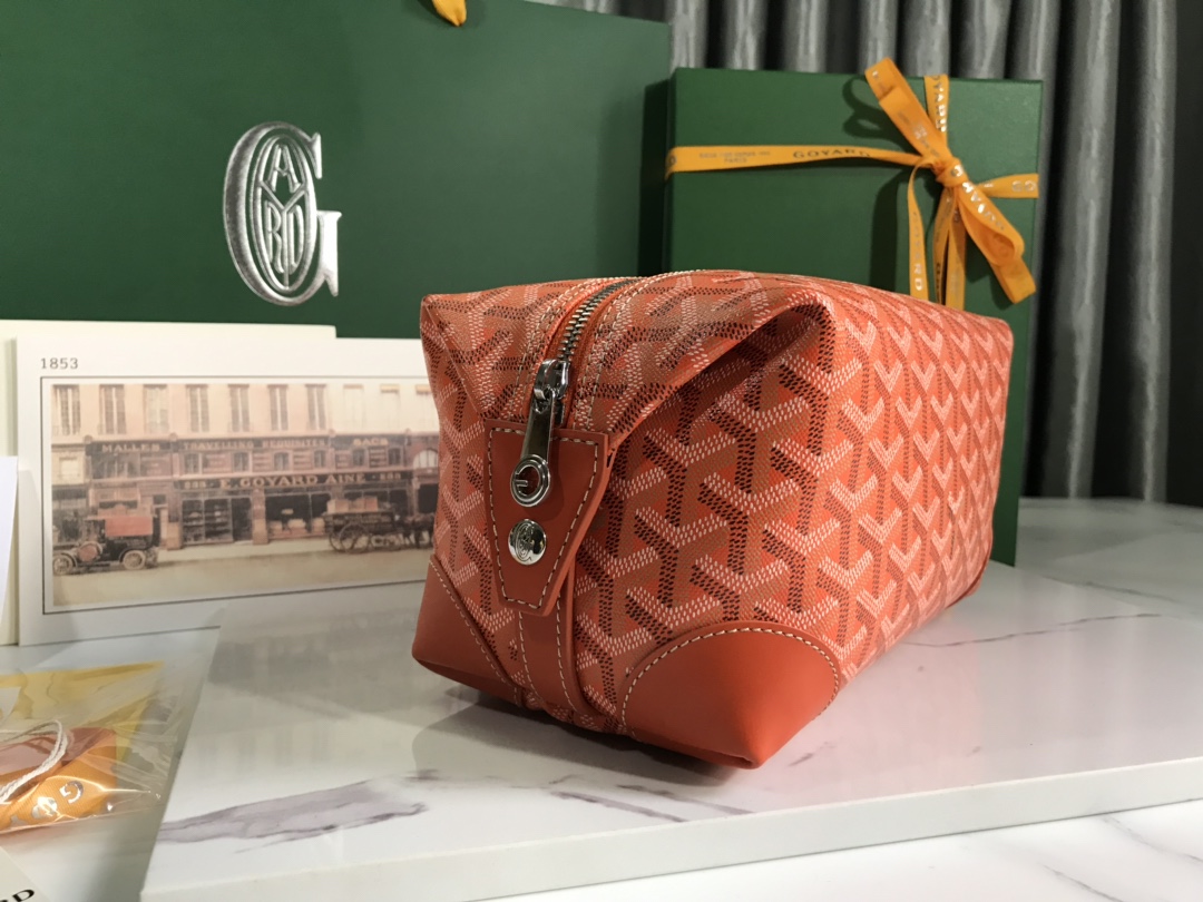 Goyard Cosmetic Bag Orange