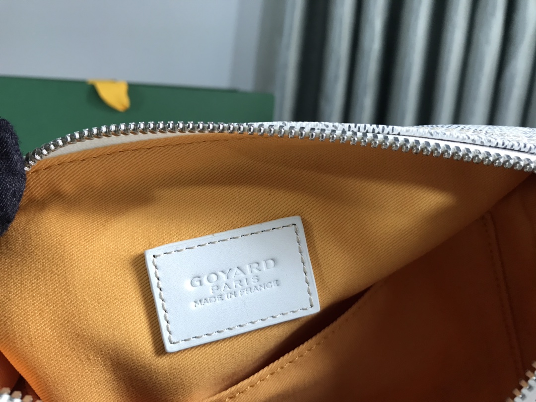 Goyard Cosmetic Bag White
