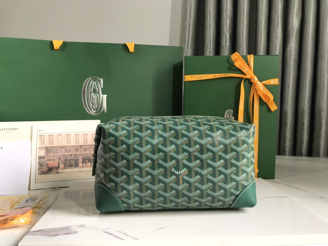 Goyard Cosmetic Bag Green