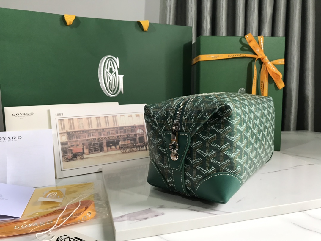 Goyard Cosmetic Bag Green