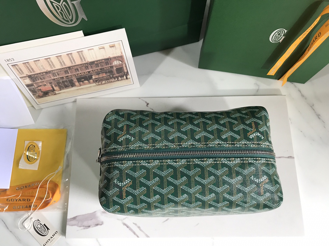 Goyard Cosmetic Bag Green