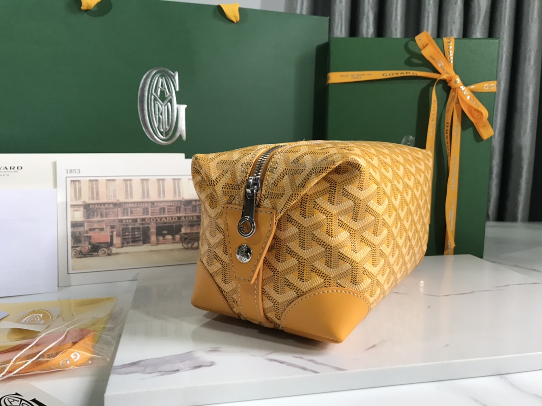 Goyard Cosmetic Bag Yellow