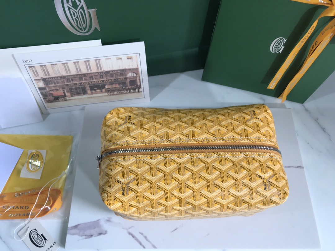 Goyard Cosmetic Bag Yellow