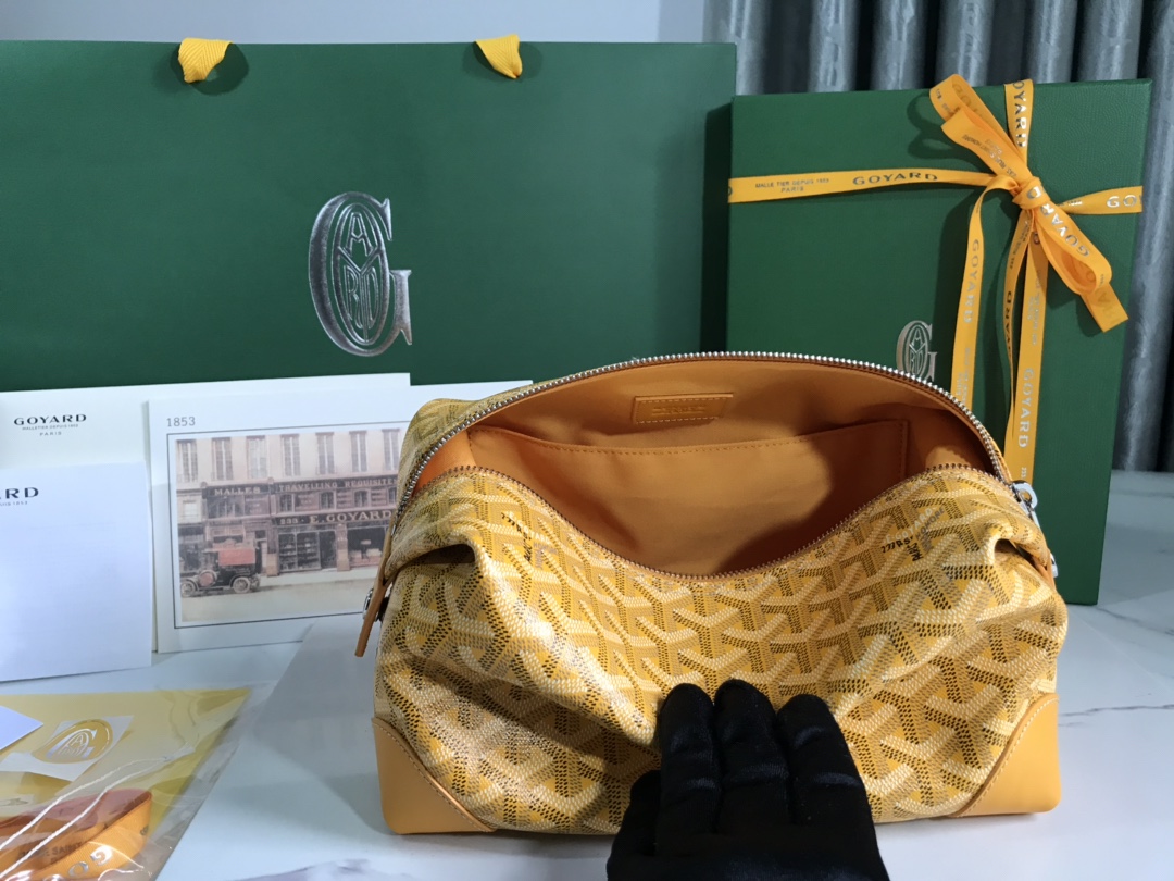Goyard Cosmetic Bag Yellow