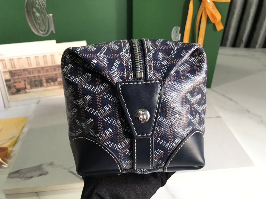 Goyard Cosmetic Bag Black and Brown