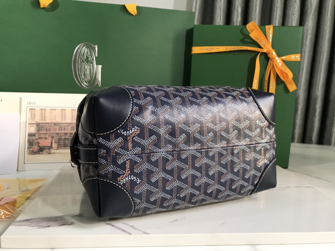 Goyard Cosmetic Bag Black and Brown