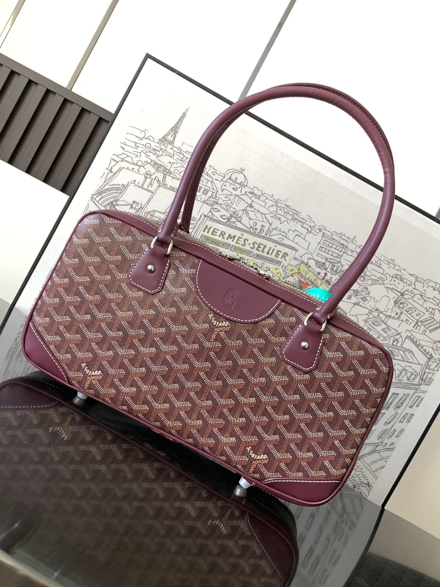 Goyard Vintage Bag Dark Red