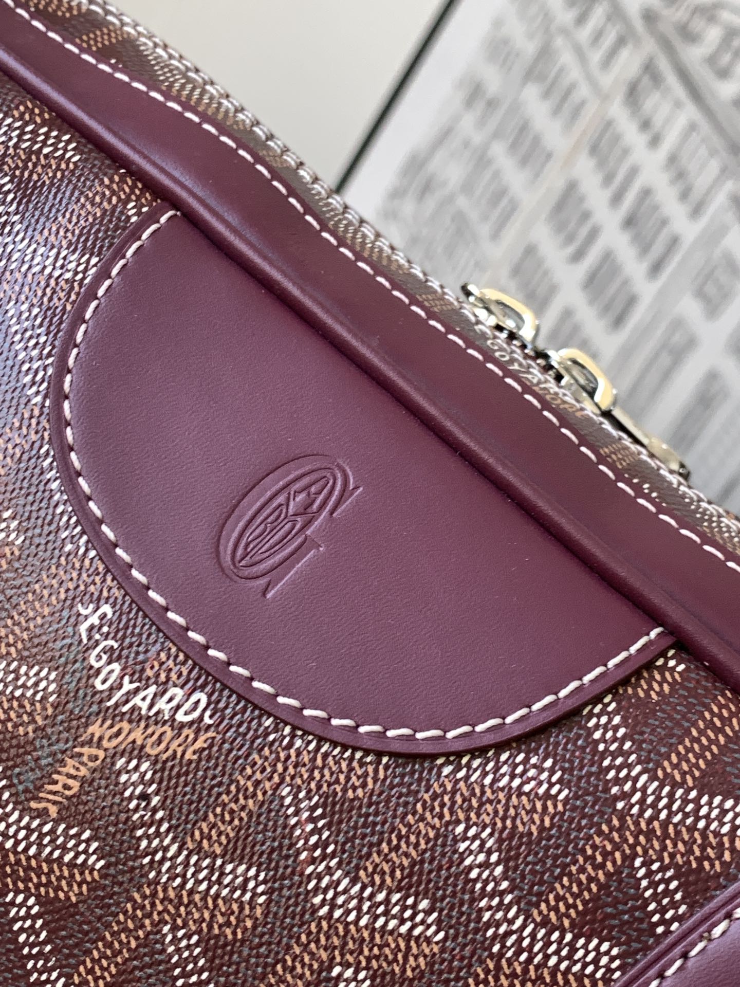 Goyard Vintage Bag Dark Red