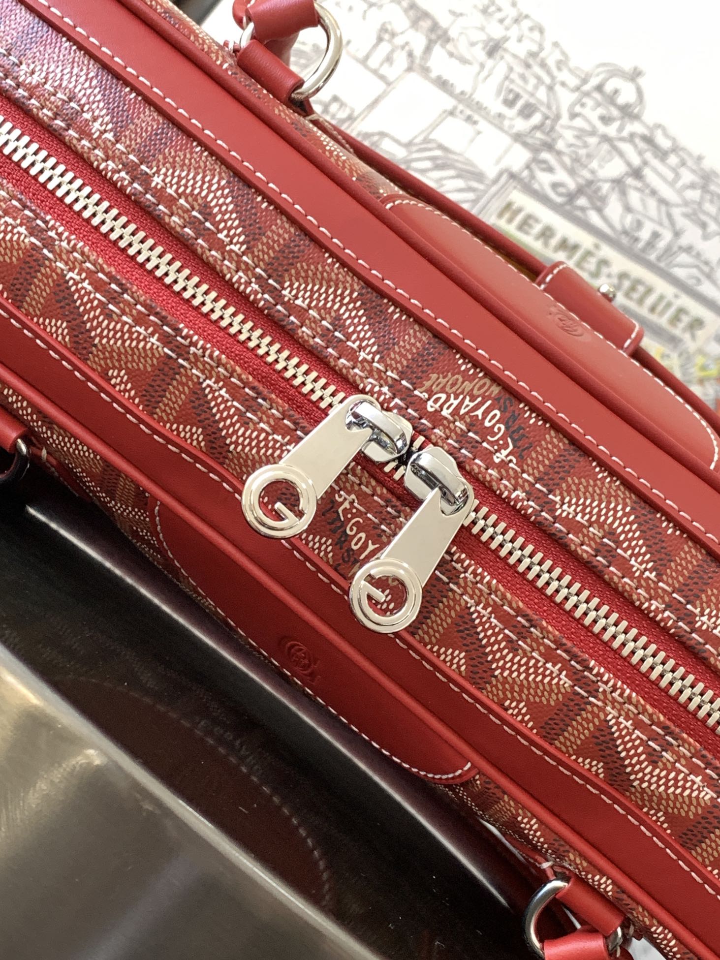 Goyard Vintage Bag Red