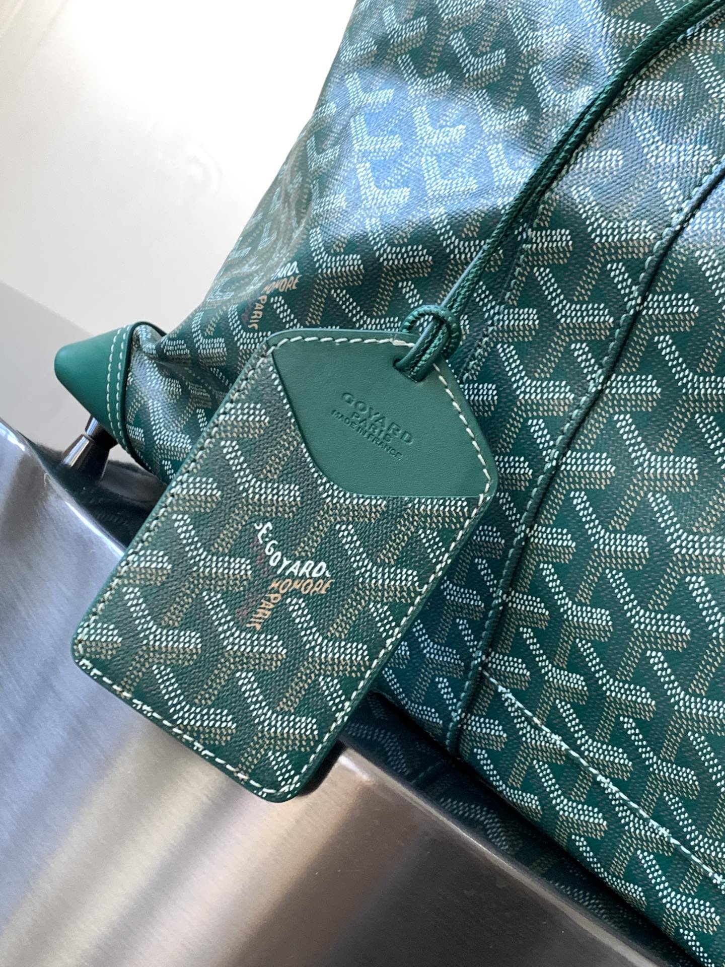 Goyard Luggage Bag Green