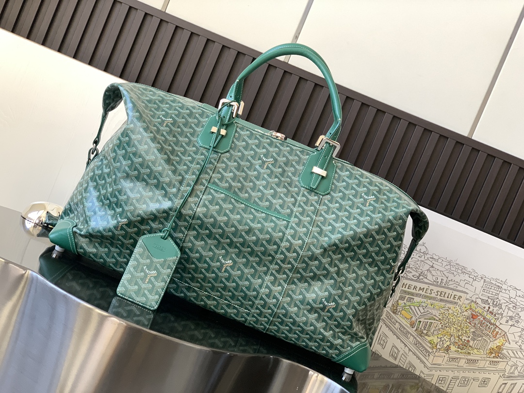 Goyard Luggage Bag Green
