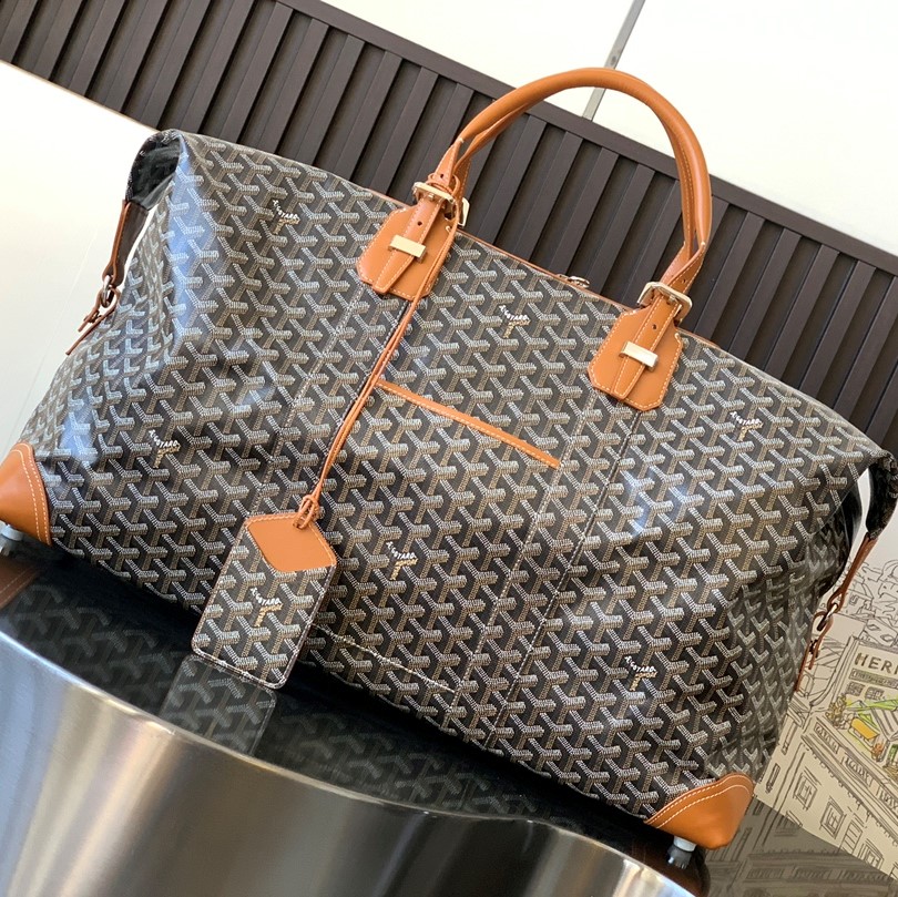Goyard Luggage Bag Brown