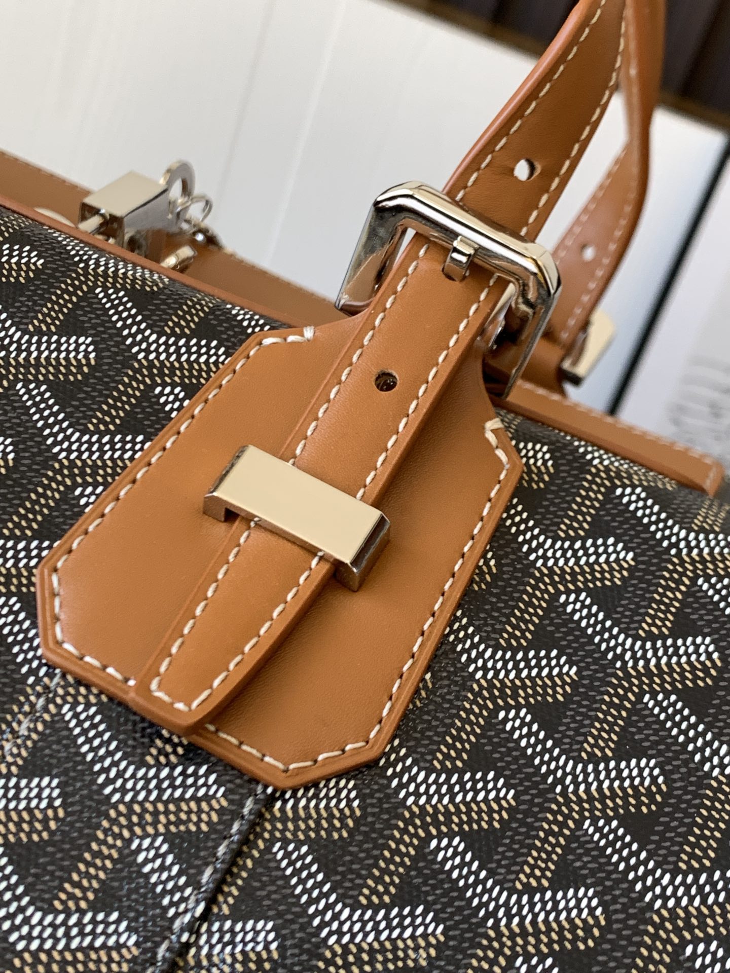 Goyard Luggage Bag Brown