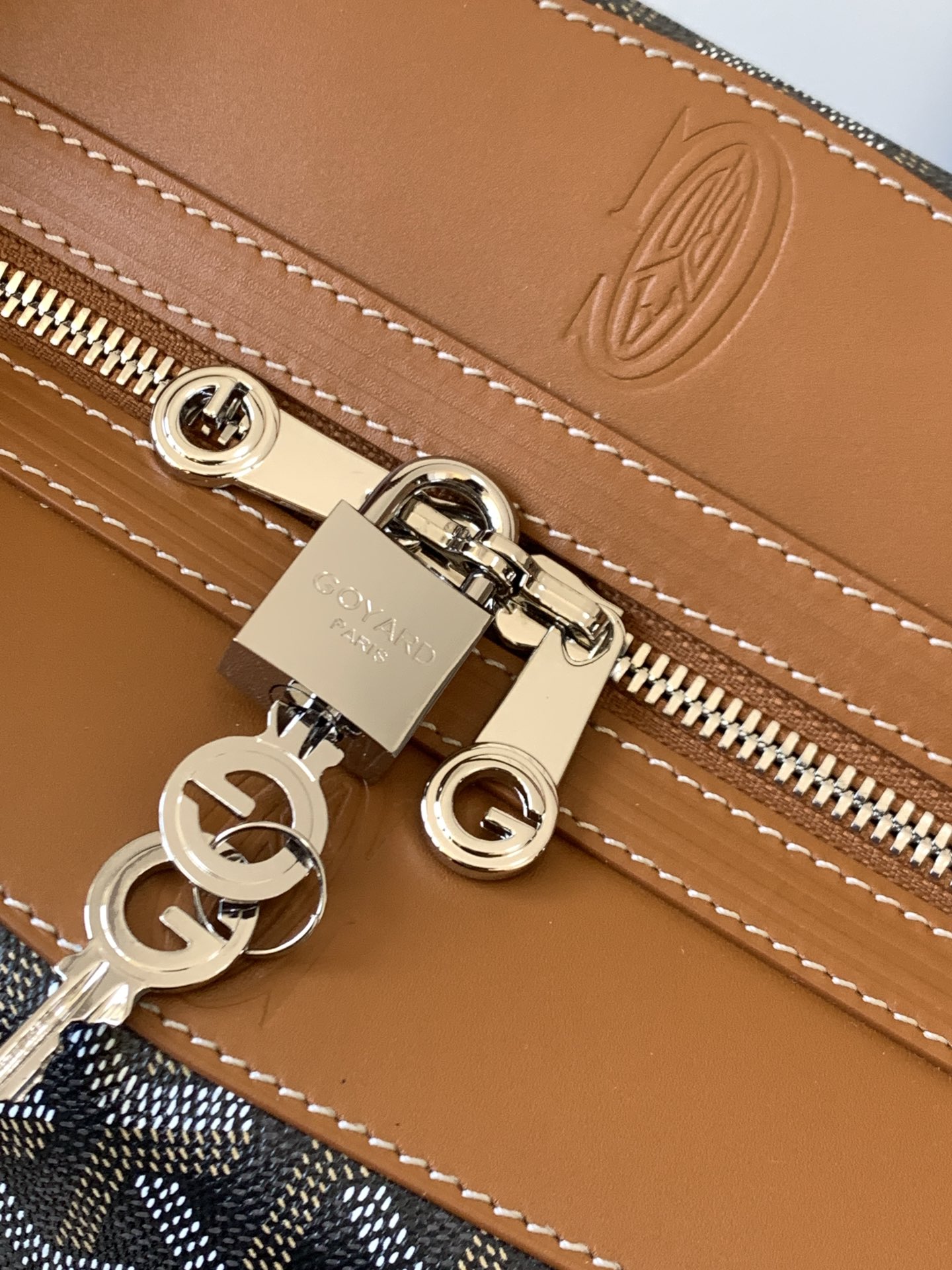 Goyard Luggage Bag Brown