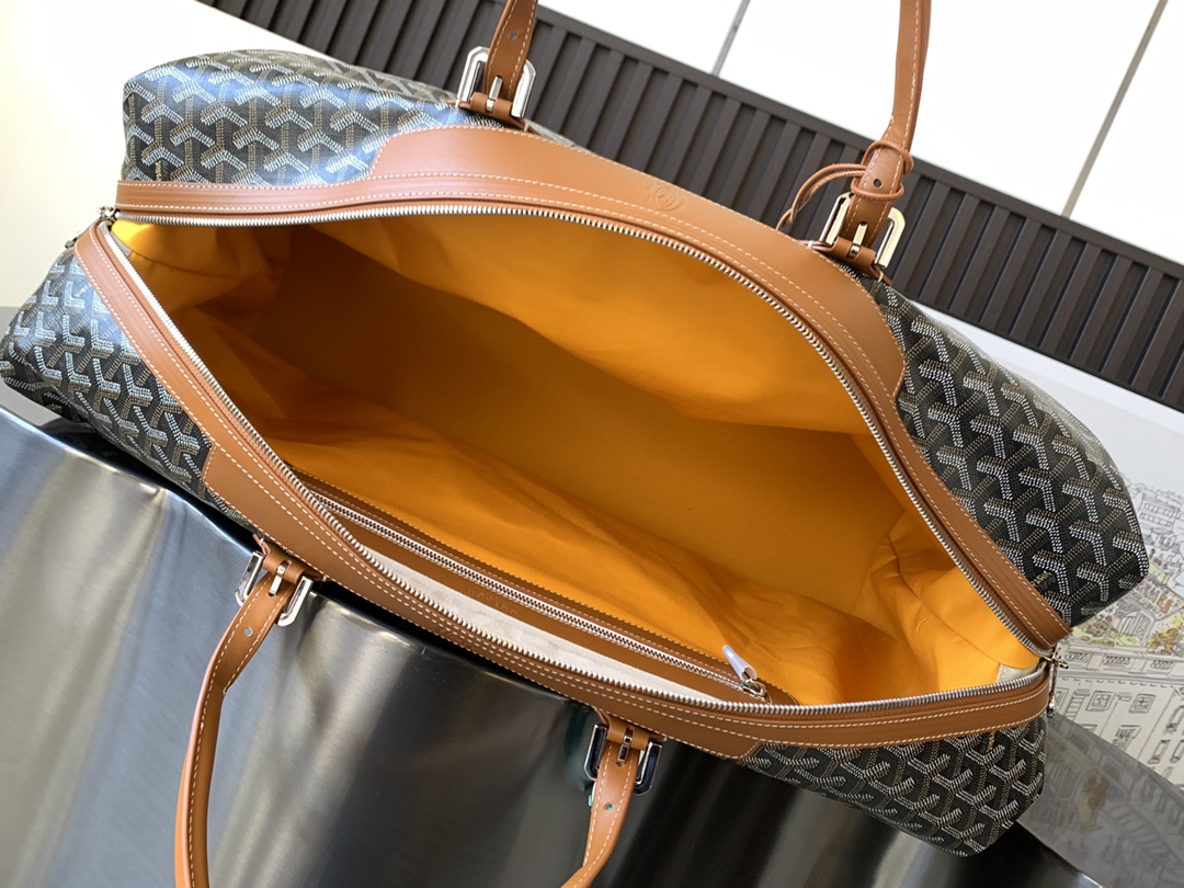 Goyard Luggage Bag Brown
