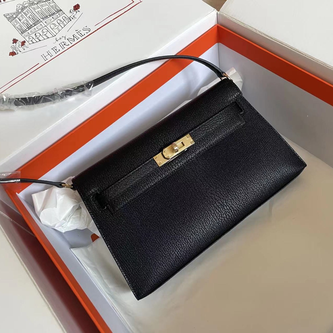 Kelly Elan Bag Black Gold
