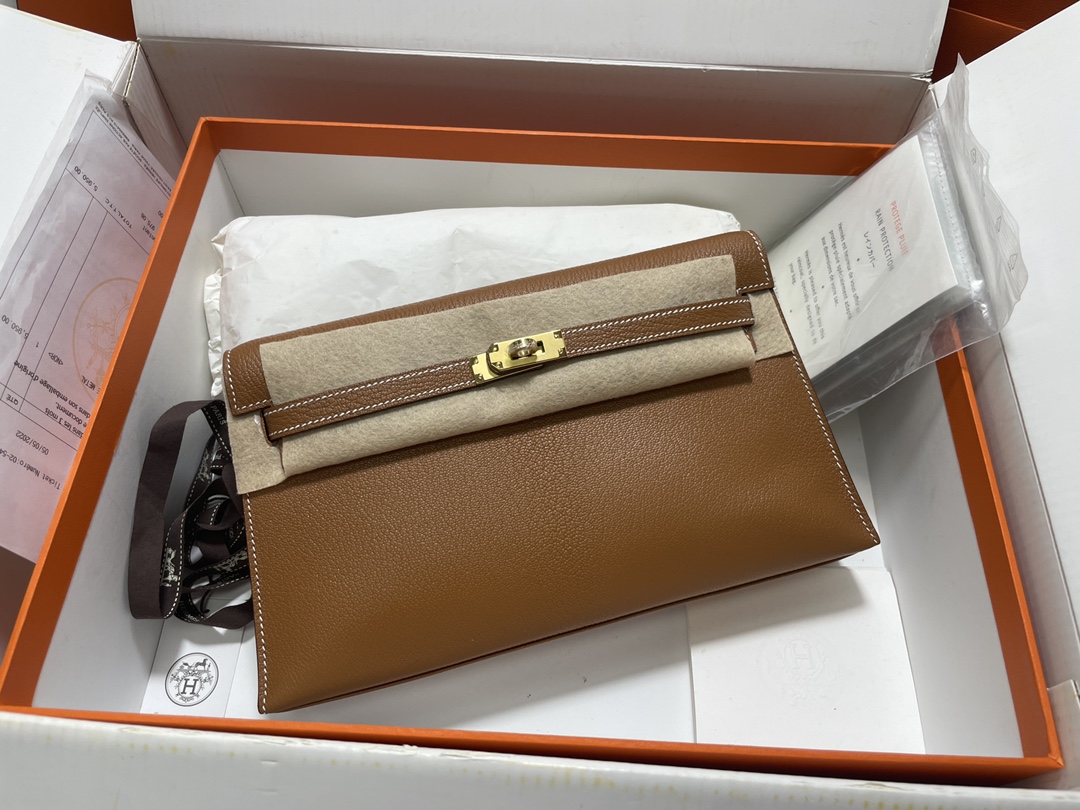 Kelly Elan Bag Brown Gold