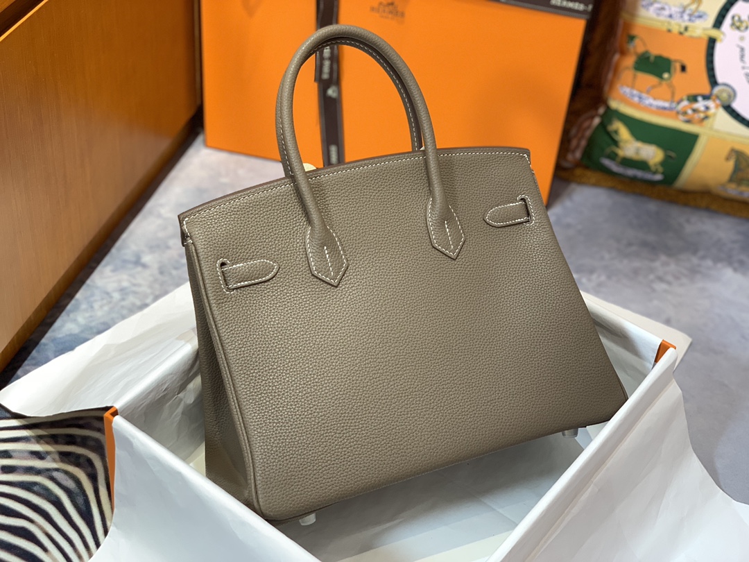Brikin Bag Brown and Silver
