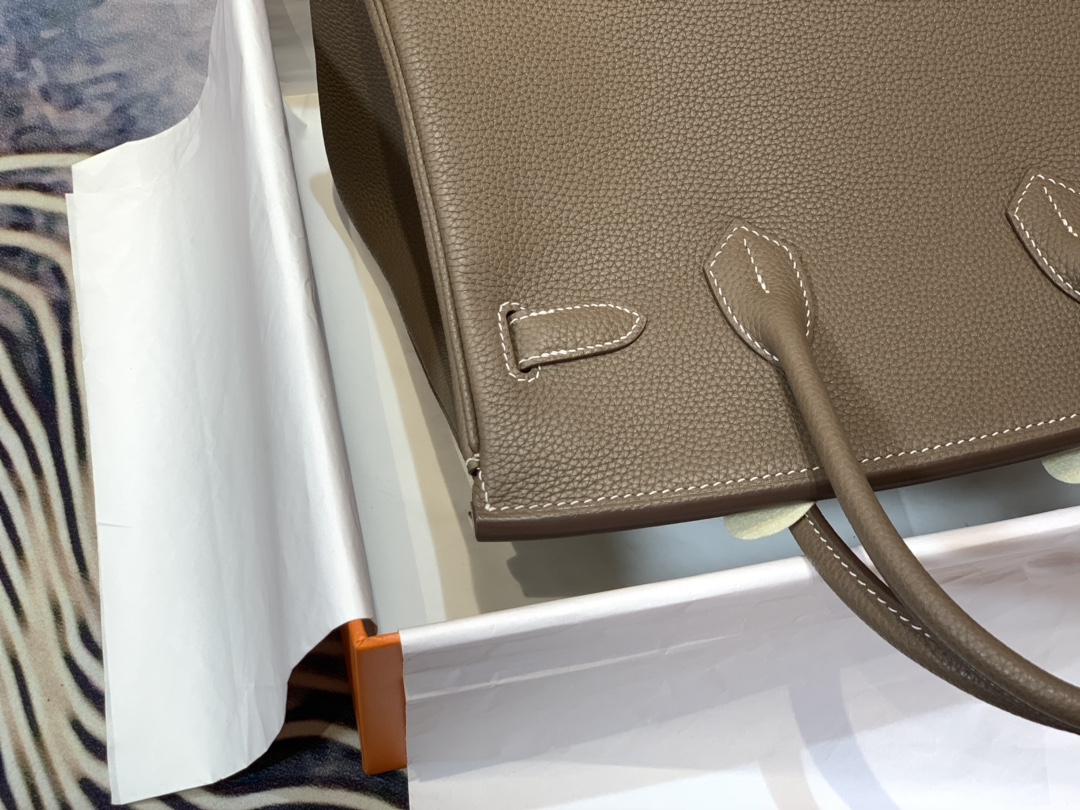 Brikin Bag Brown and Silver