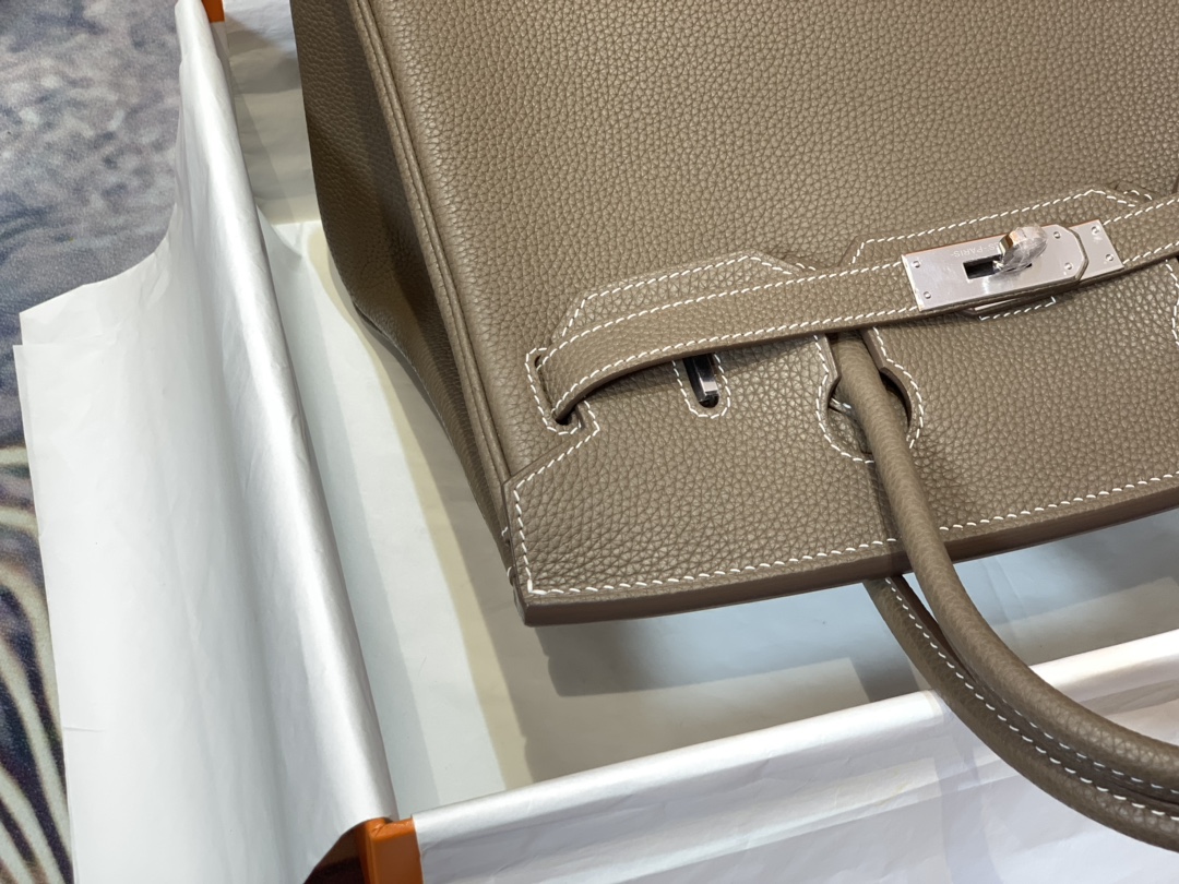 Brikin Bag Brown and Silver