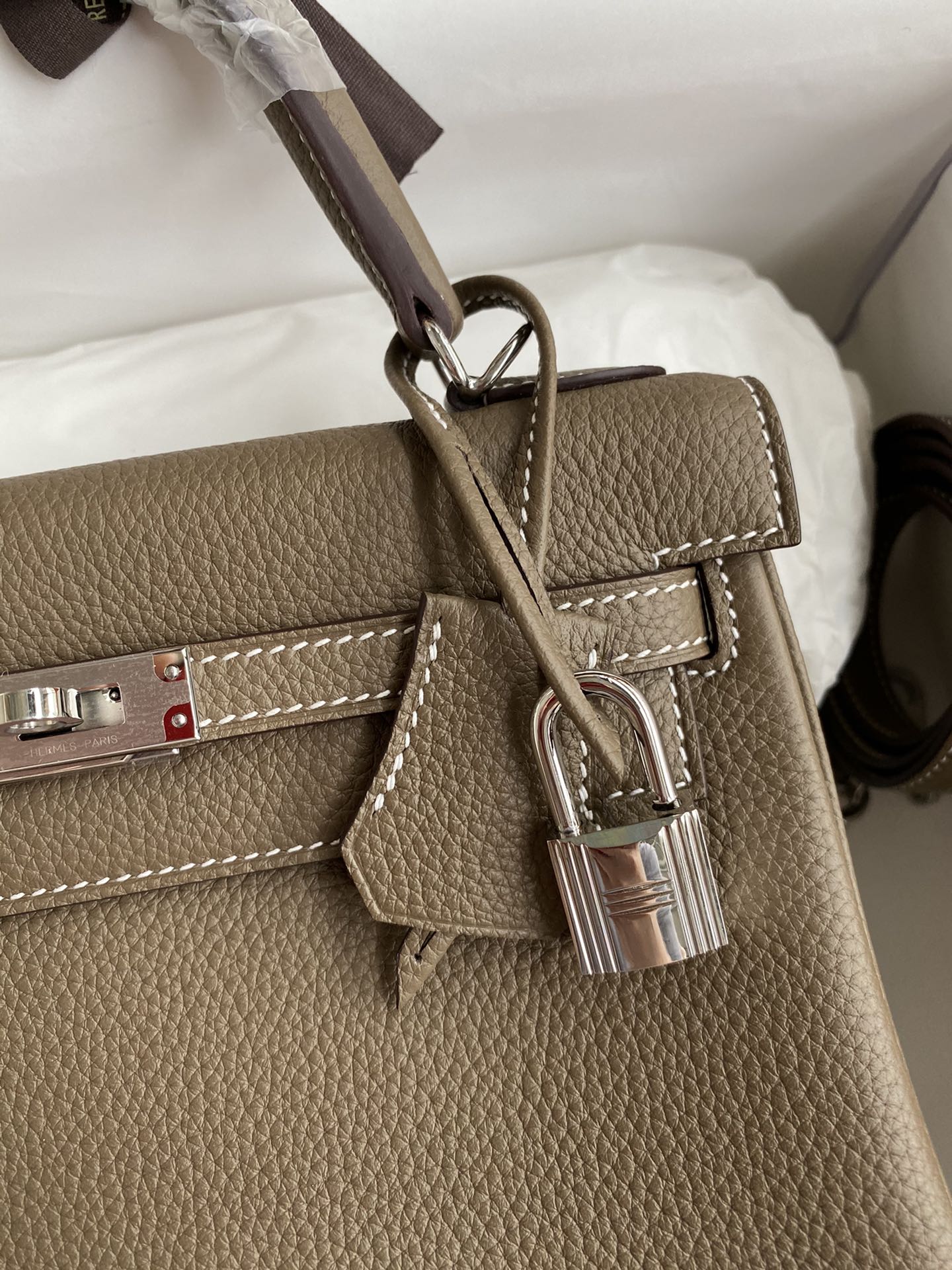Birkin Bag 2 Elephant Gray Silver