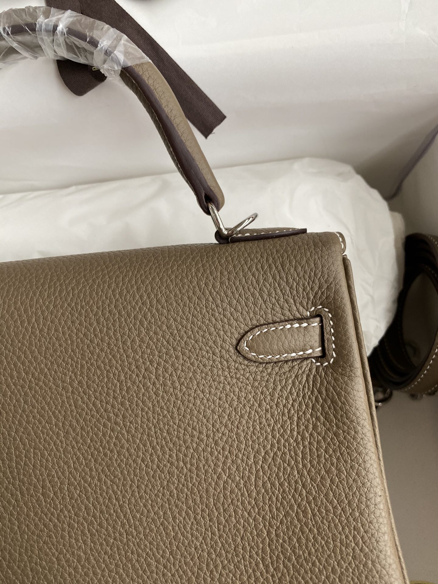 Birkin Bag 2 Elephant Gray Silver