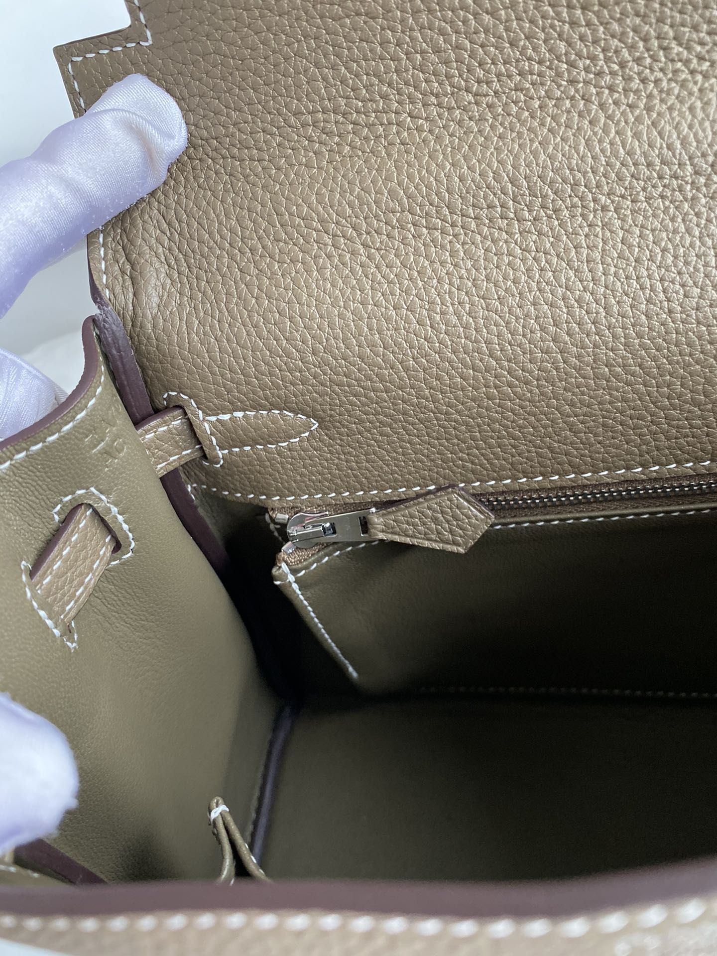 Birkin Bag 2 Elephant Gray Silver
