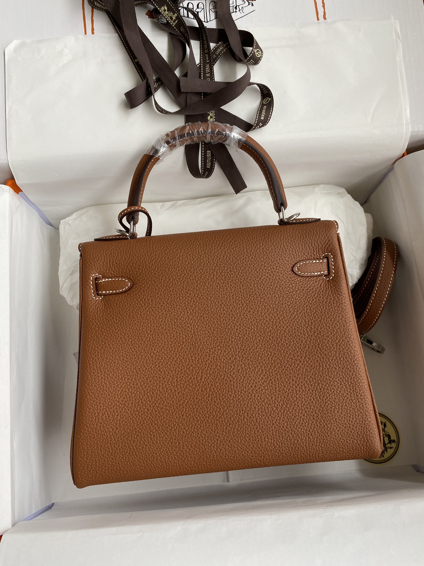 Birkin Bag 2 Brown Silver