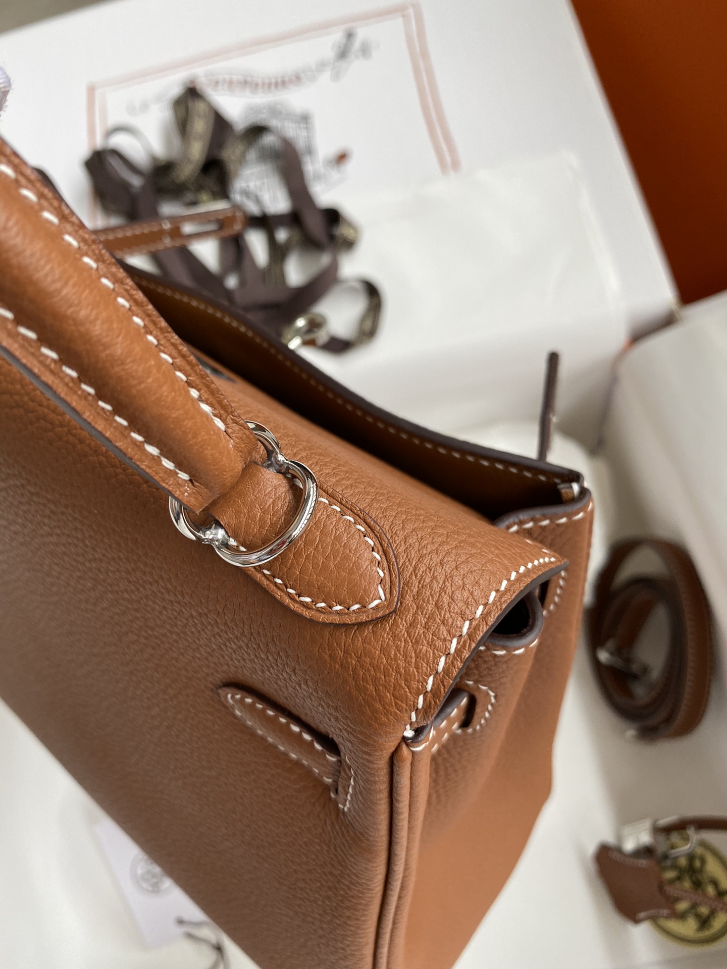 Birkin Bag 2 Brown Silver