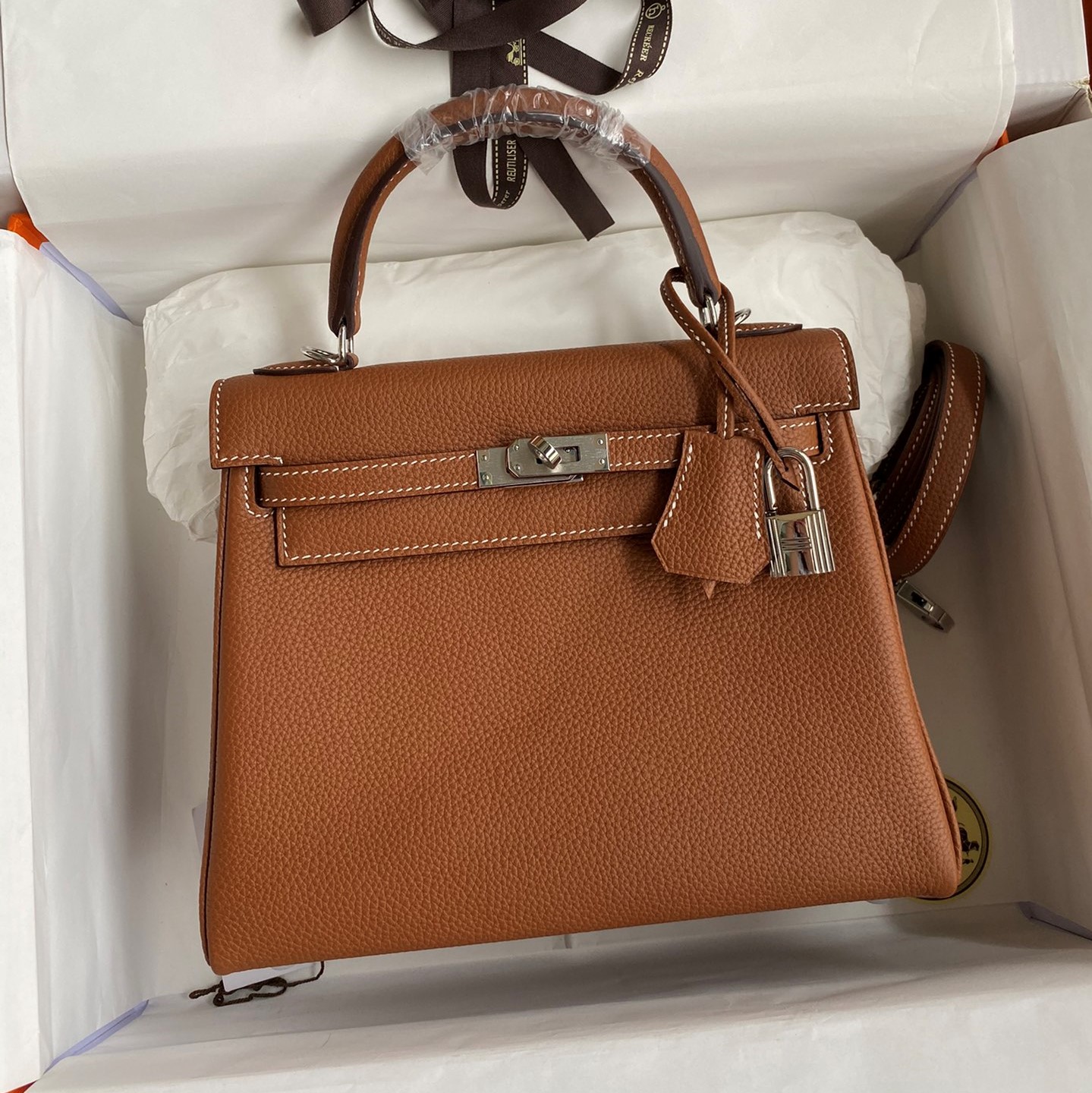 Birkin Bag 2 Brown Silver