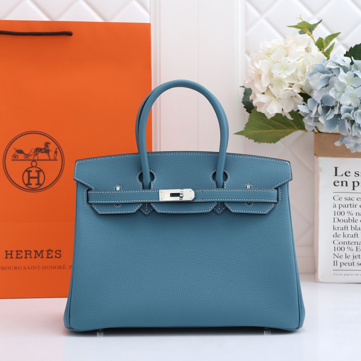 Birkin Bag 3 Blue
