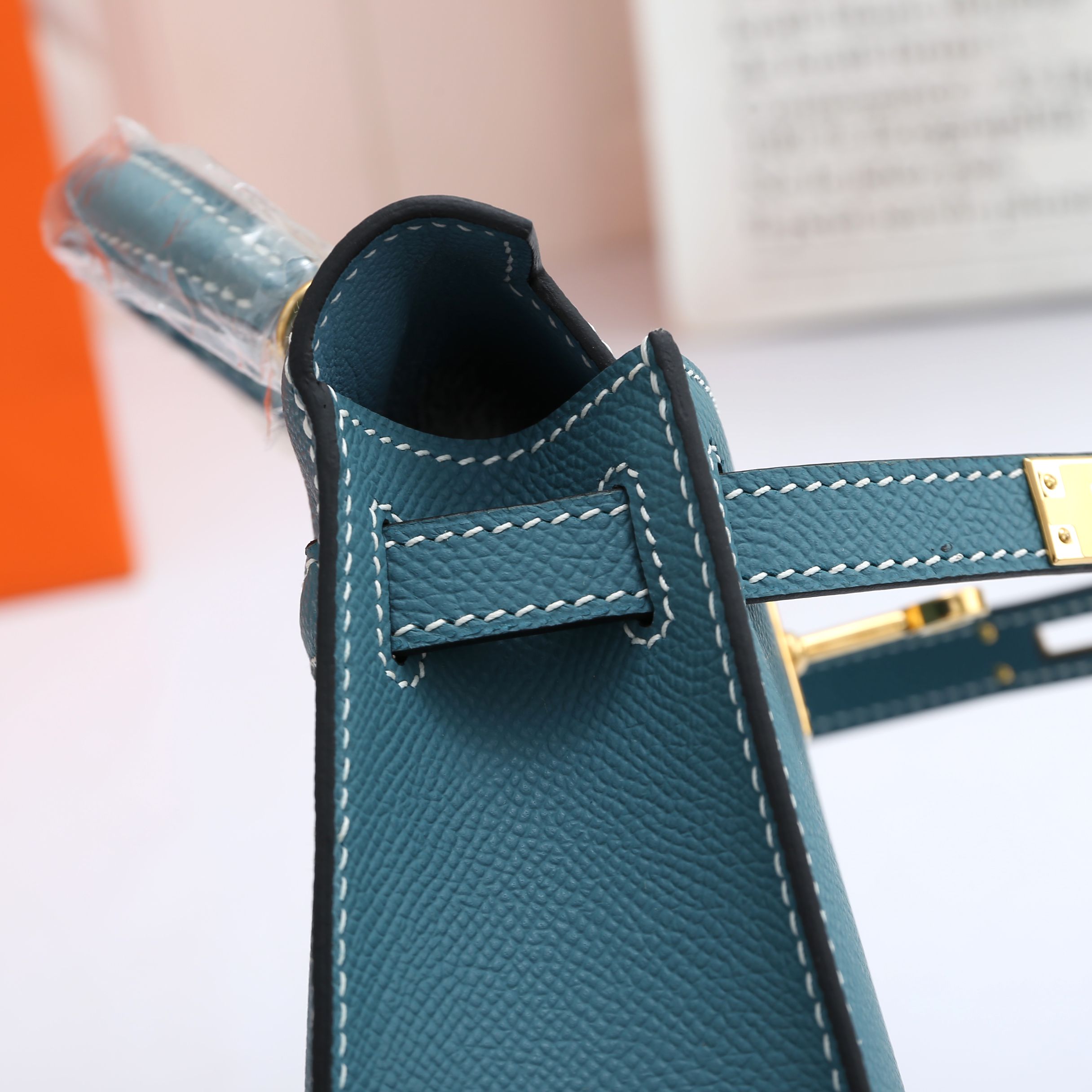 Birkin Bag 3 Blue 19CM