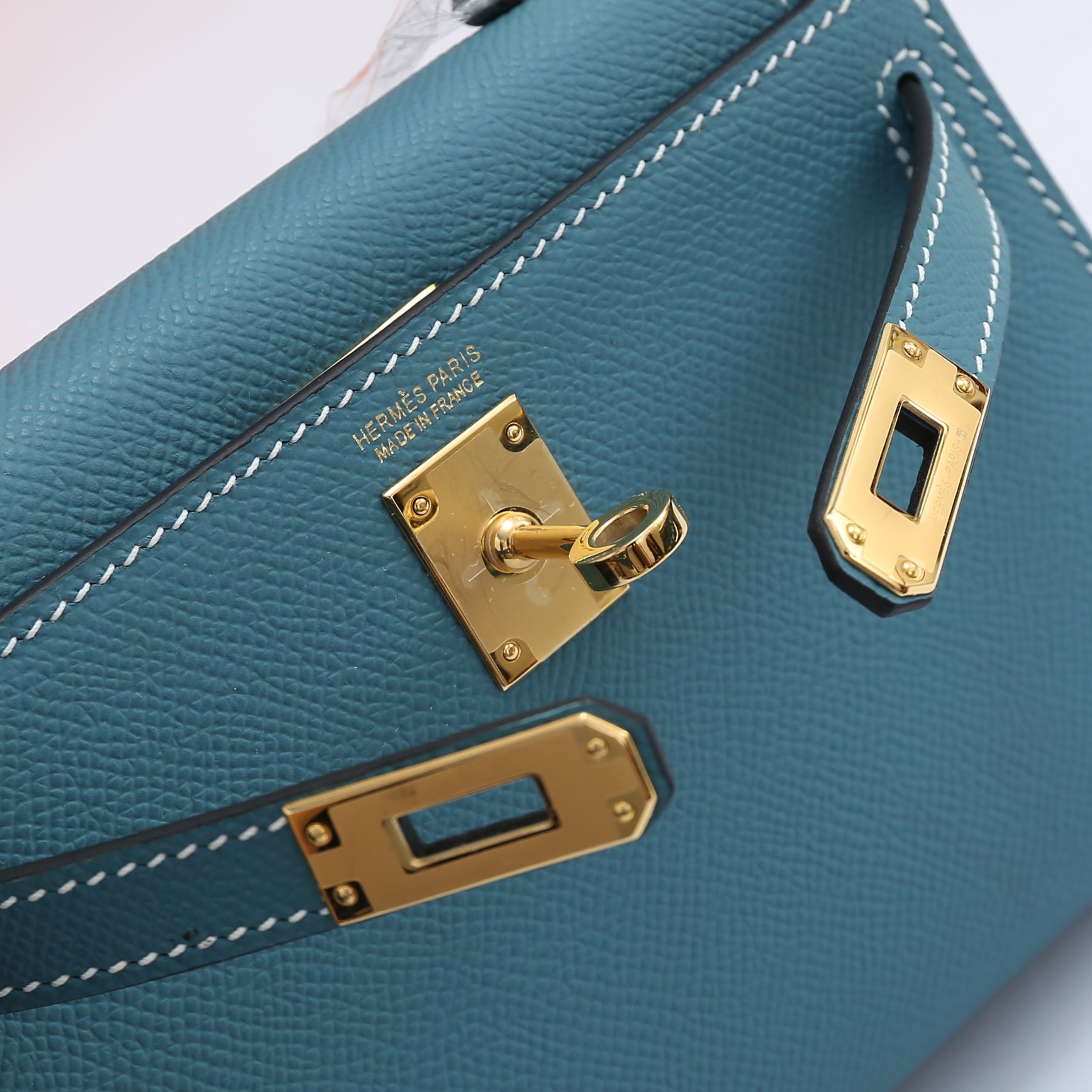 Birkin Bag 3 Blue 19CM