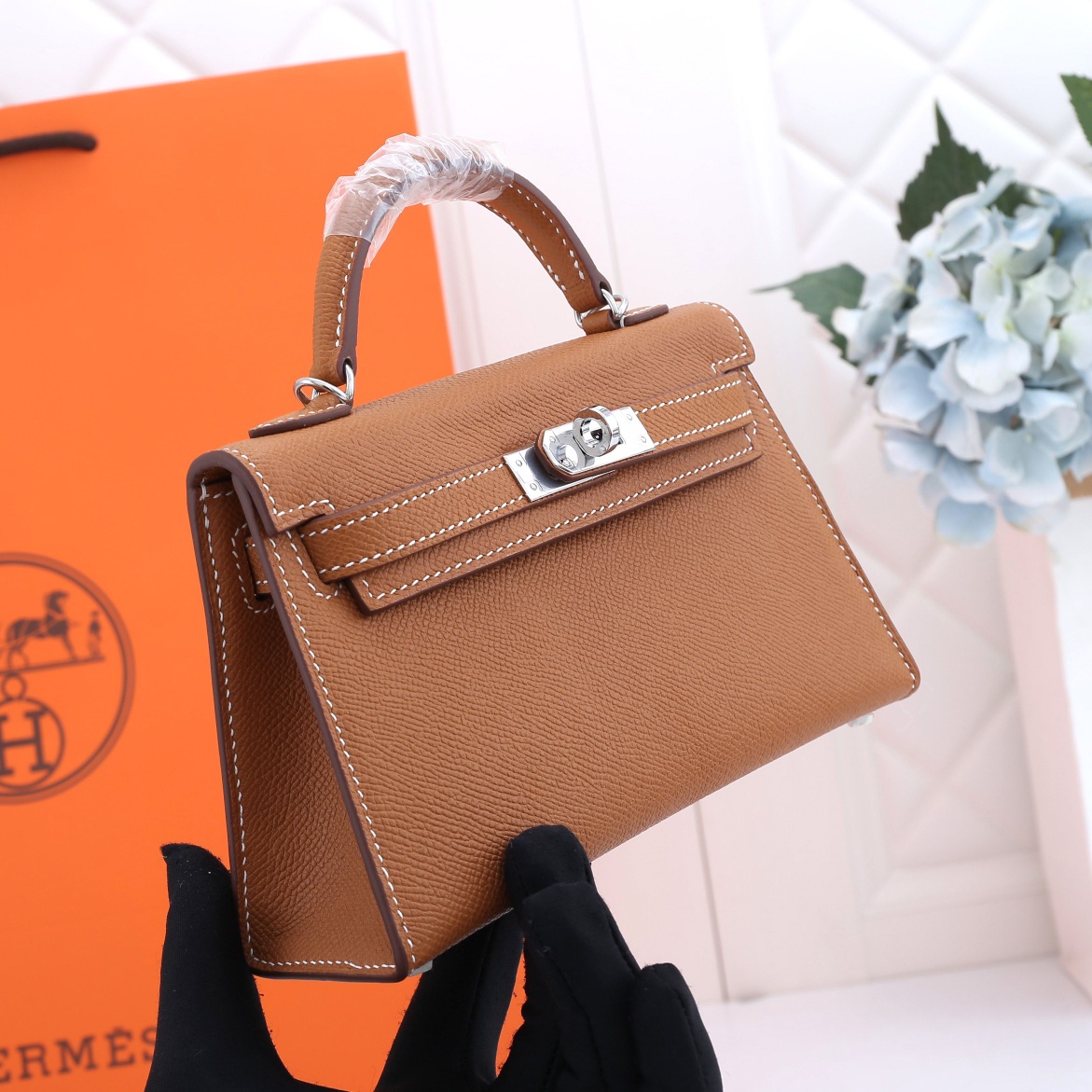 Birkin Bag 3 Brown 19CM