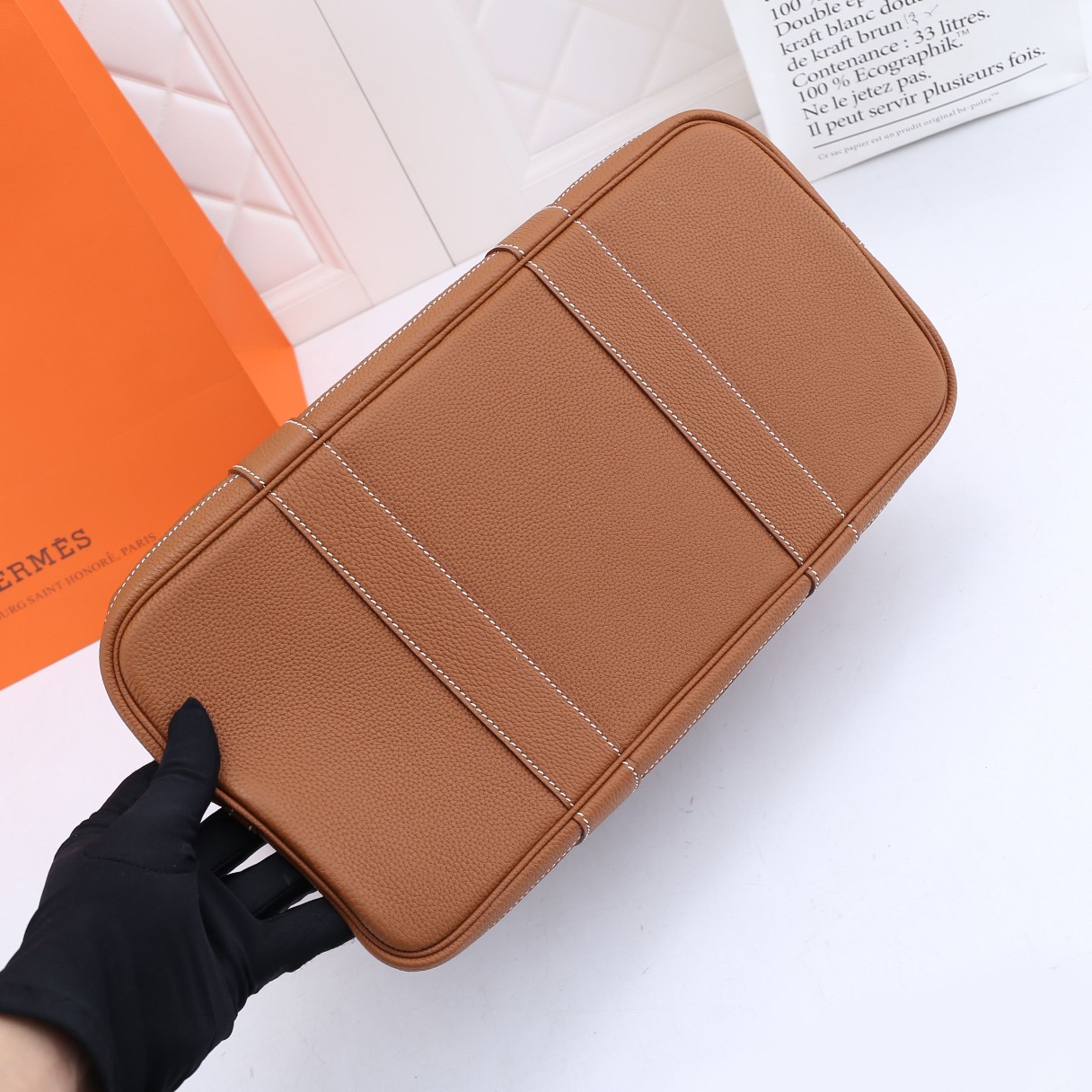 Garden Party Bag Brown 36CM