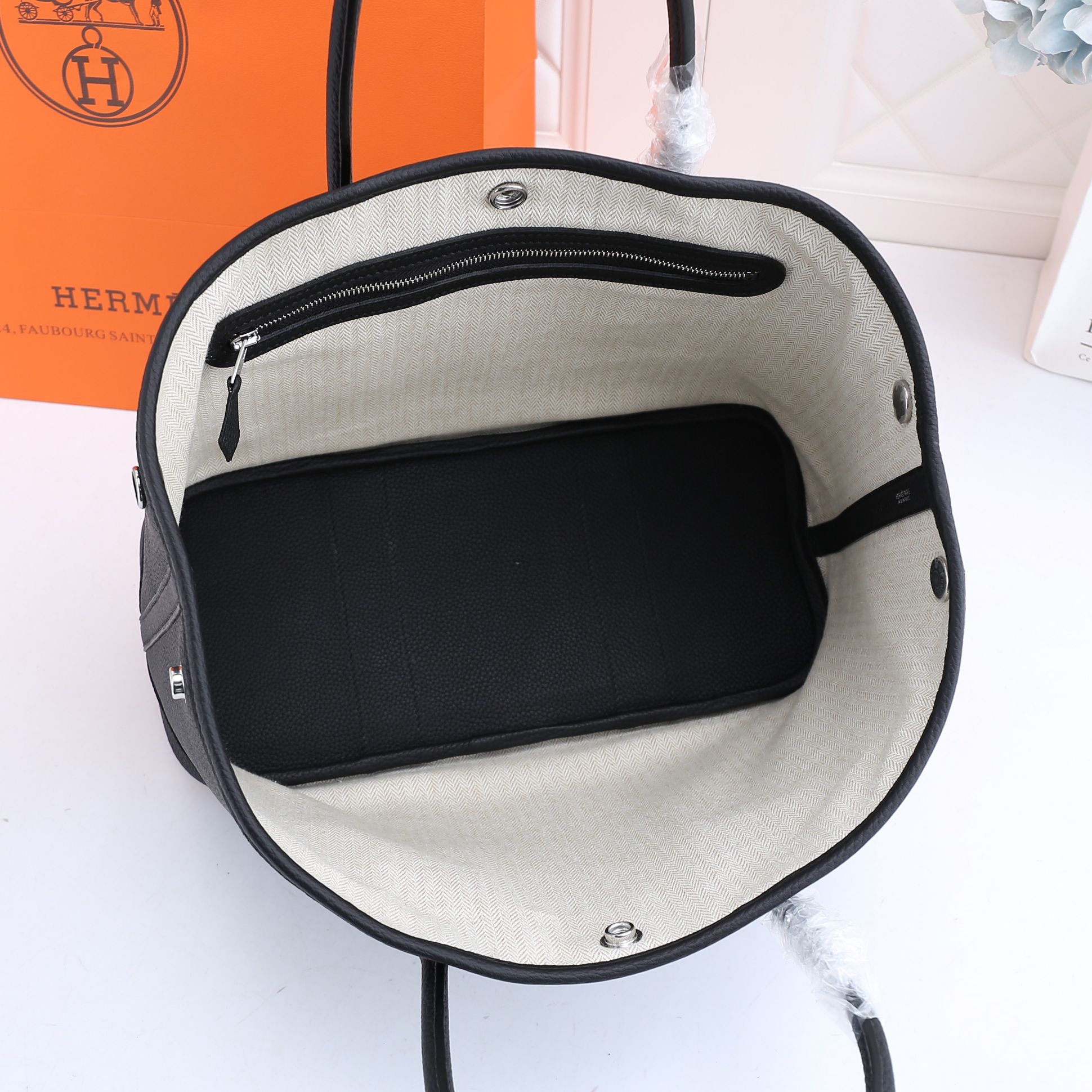 Garden Party Bag Black 36CM
