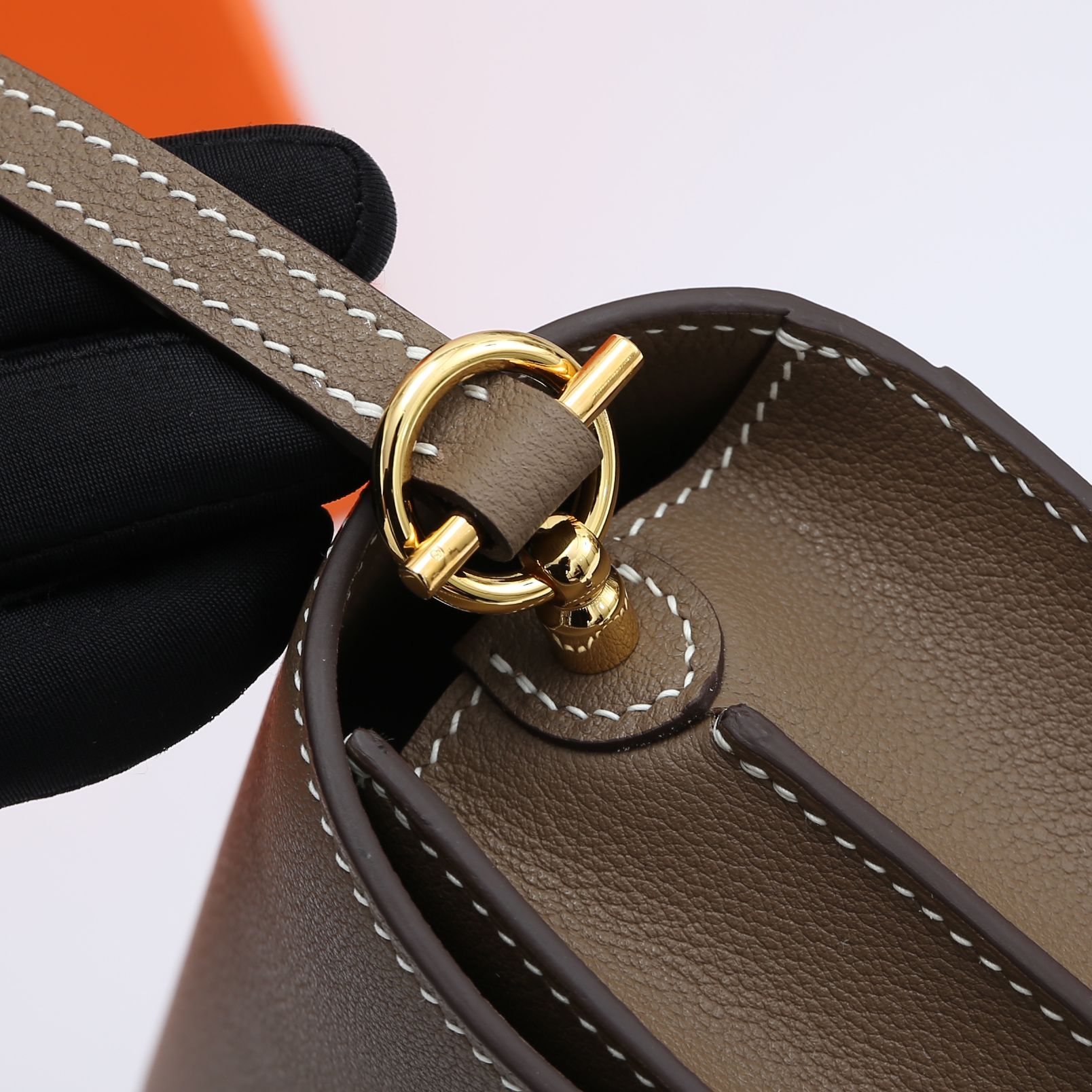 Roulis Bag Elephant Gray Gold 19CM