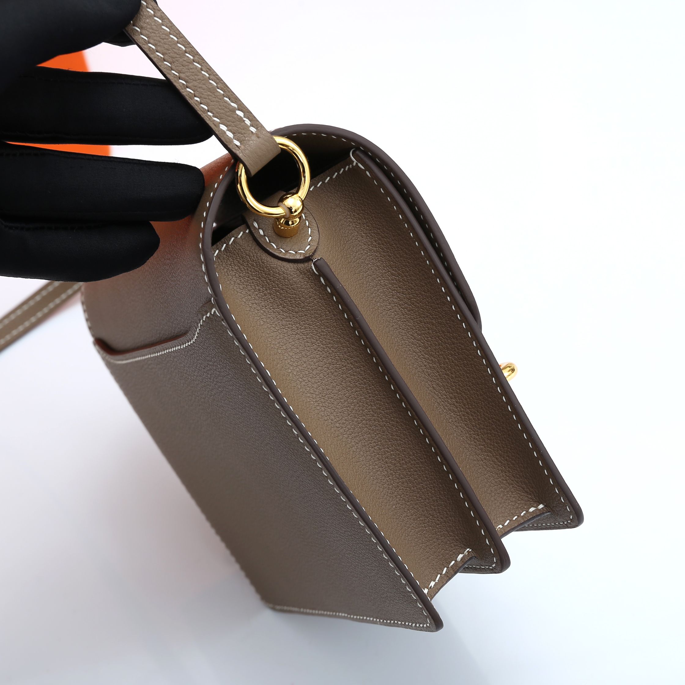 Roulis Bag Elephant Gray Gold 19CM