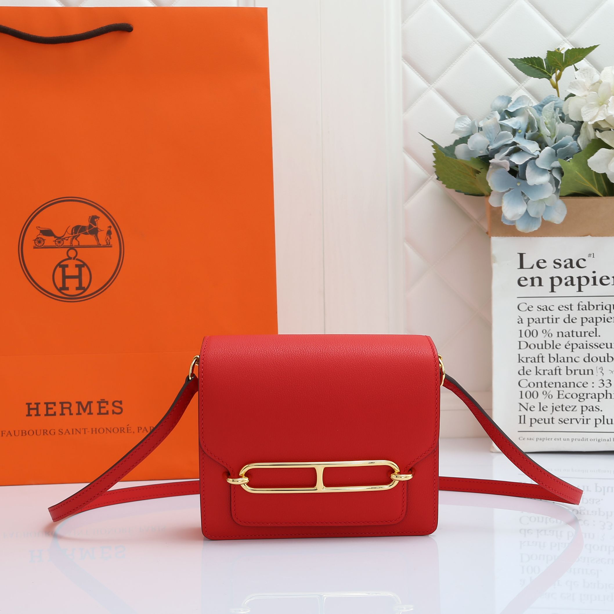 Roulis Bag Red Gold 19CM