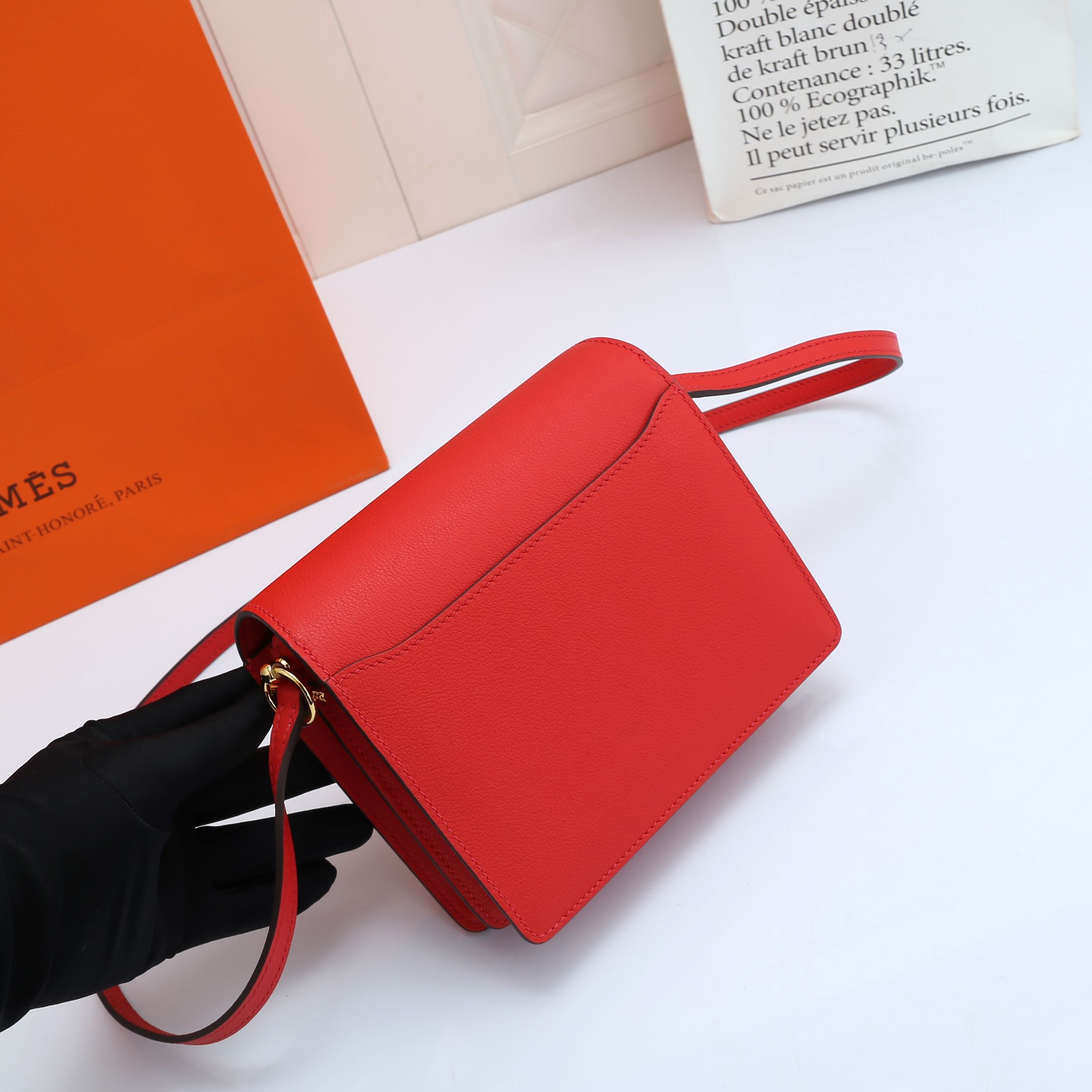 Roulis Bag Red Gold 19CM