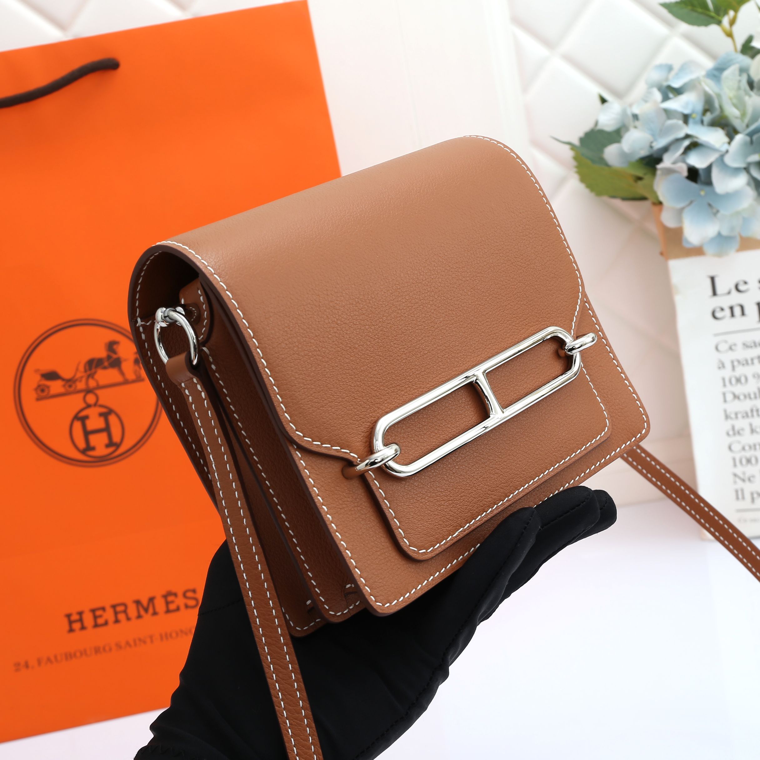 Roulis Bag Brown Silver 19CM